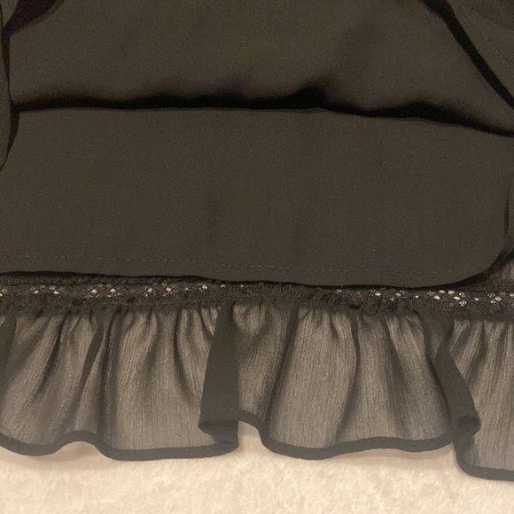 APOSTROPHE Size 10 Black Skirt Lace Accents - Picture 5 of 7